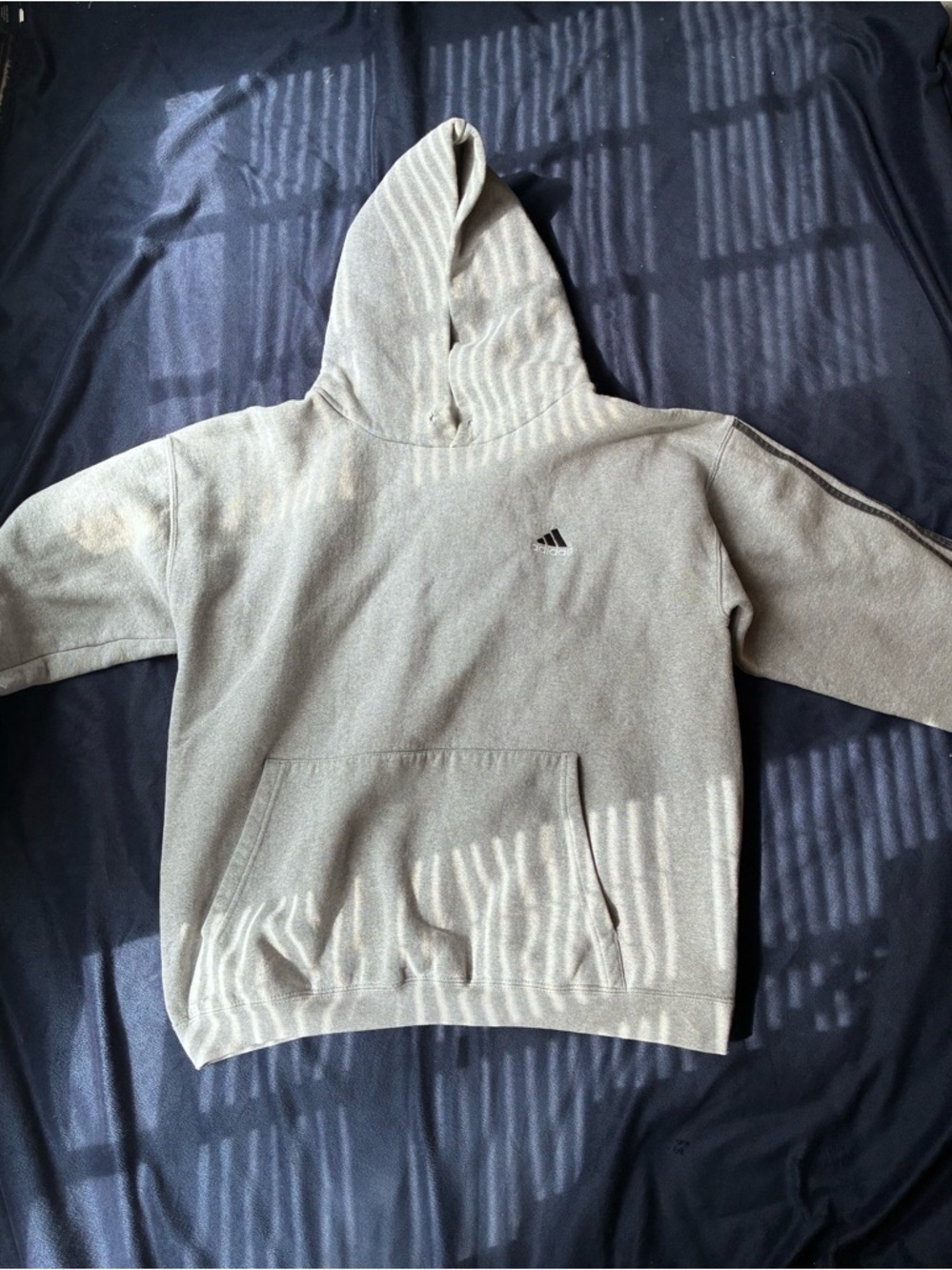 adidas Gray Hoodie with BlackLogo